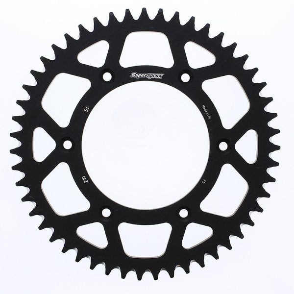 Supersprox Black Aluminum Sprocket For Honda CR125R 1983-2007, CRF230M RAL-210-51-BLK